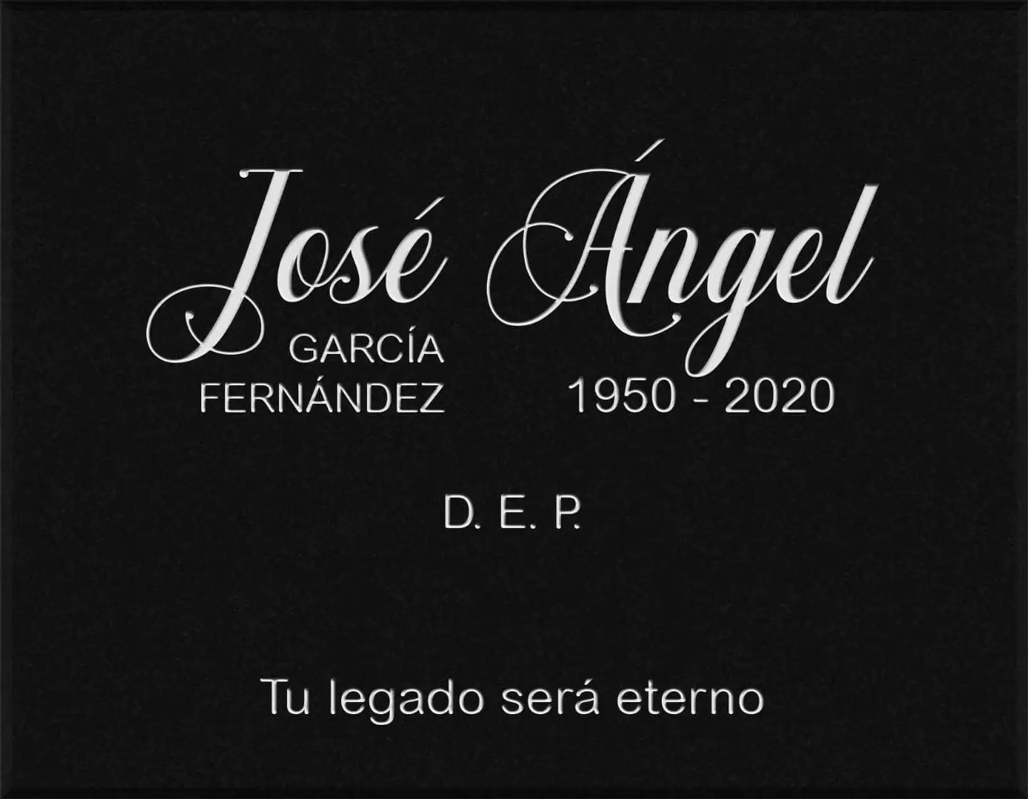 Lápida grabada personalizada letras G.389