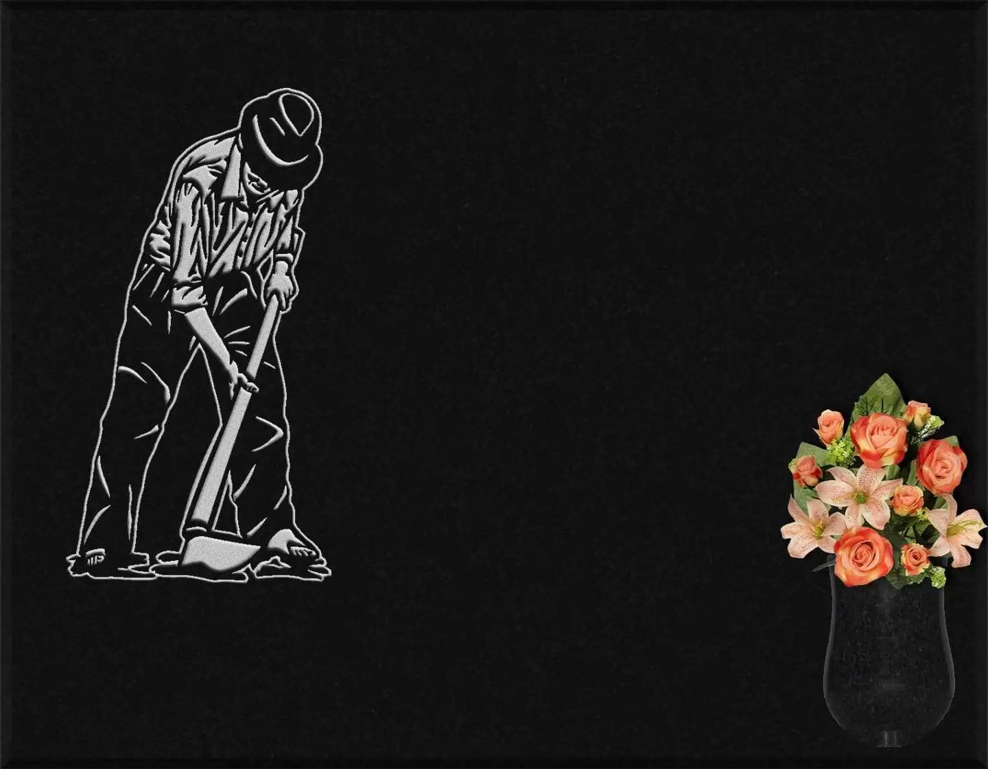 Lápida grabada personalizada agricultor G.404