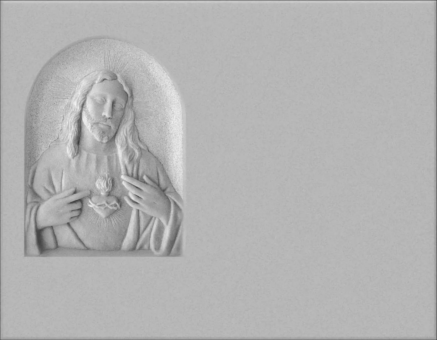 Sagrado corazón de Jesús tallado T.129