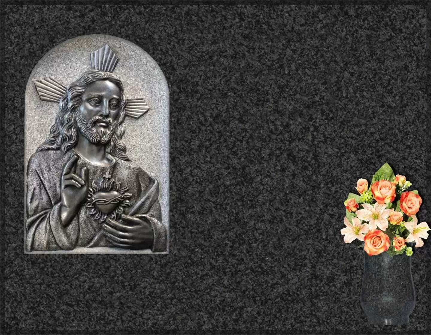 Sagrado corazón de Jesús tallado T.130