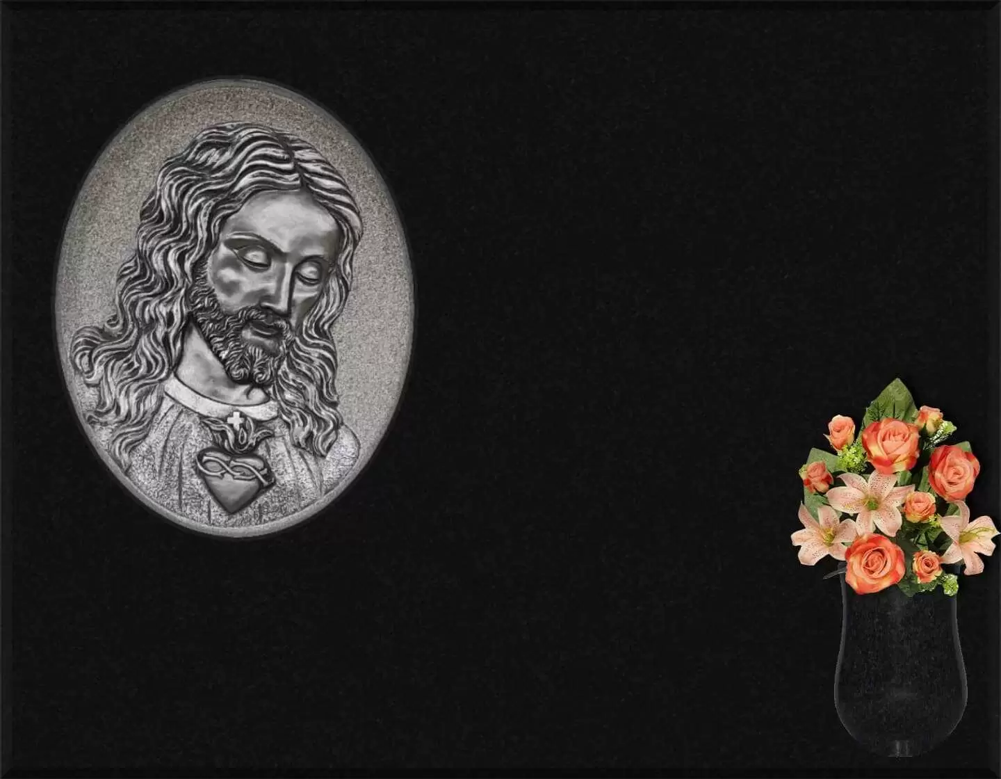 Sagrado corazón de Jesús tallado T.135