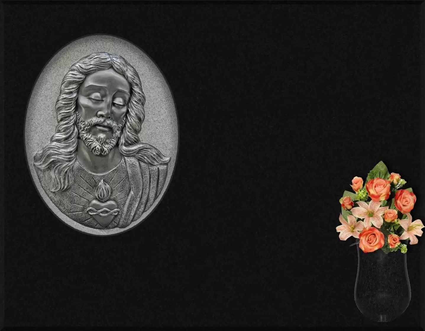 Sagrado corazón de Jesús tallado T.137