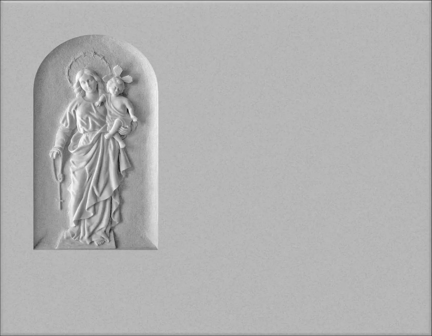 Virgen con niño Jesús tallada T.155