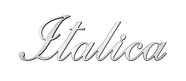 Letra de acero Italica
