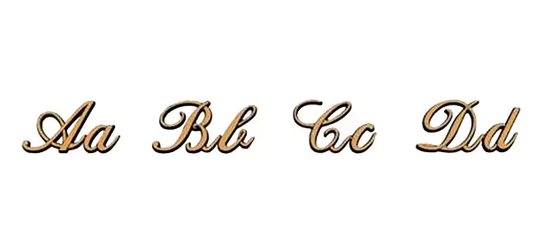 Letra de bronce Azahara