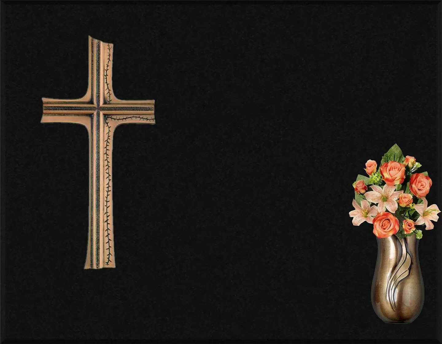 Cruz de bronce A.502