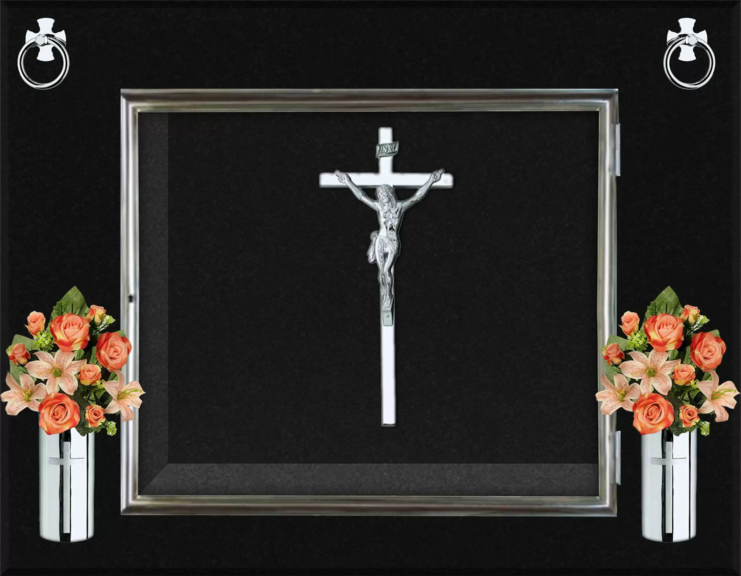 Cristo crucificado de acero inoxidable A.508