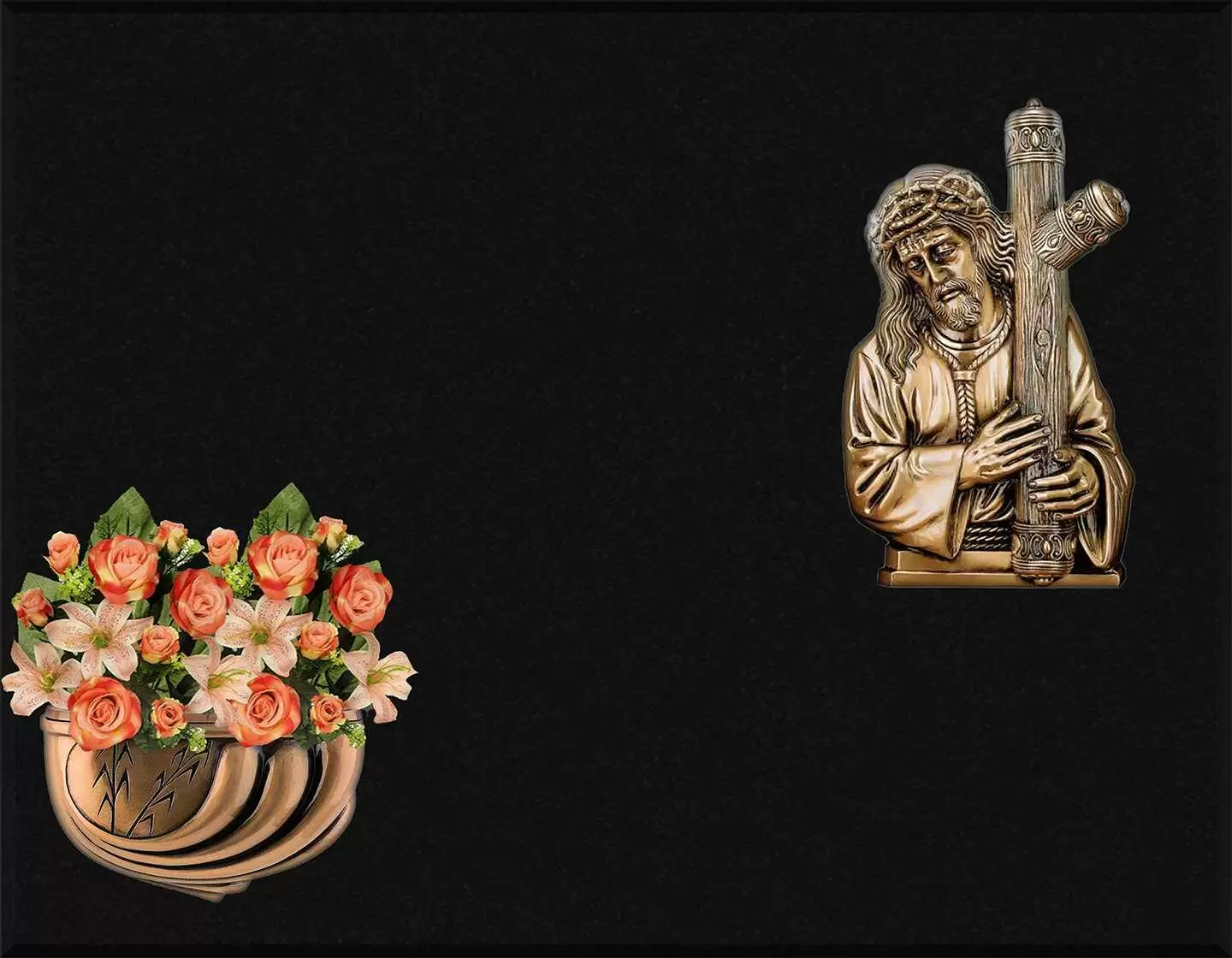 Cristo de bronce A.512