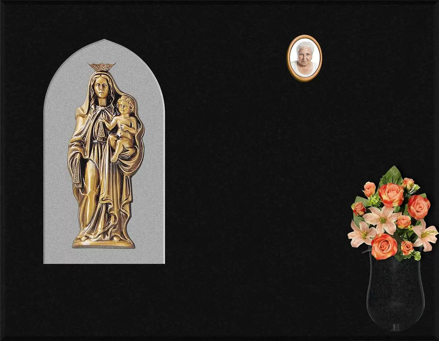 Virgen del Carmen de bronce A.526