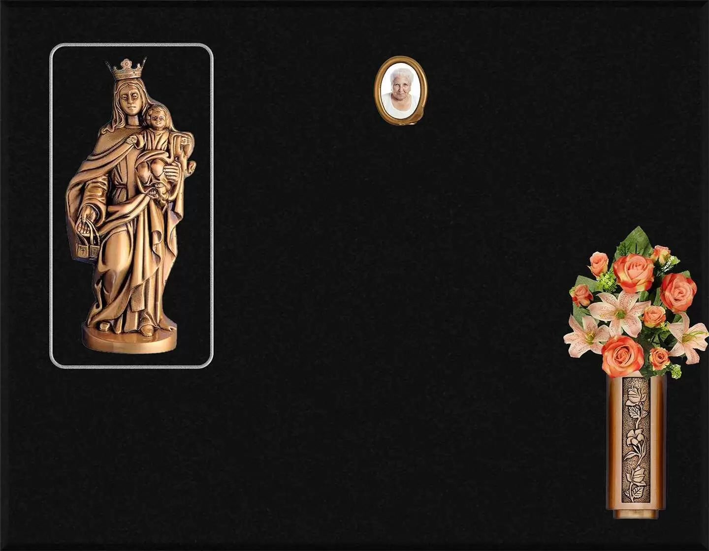 Virgen del Carmen de bronce A.527