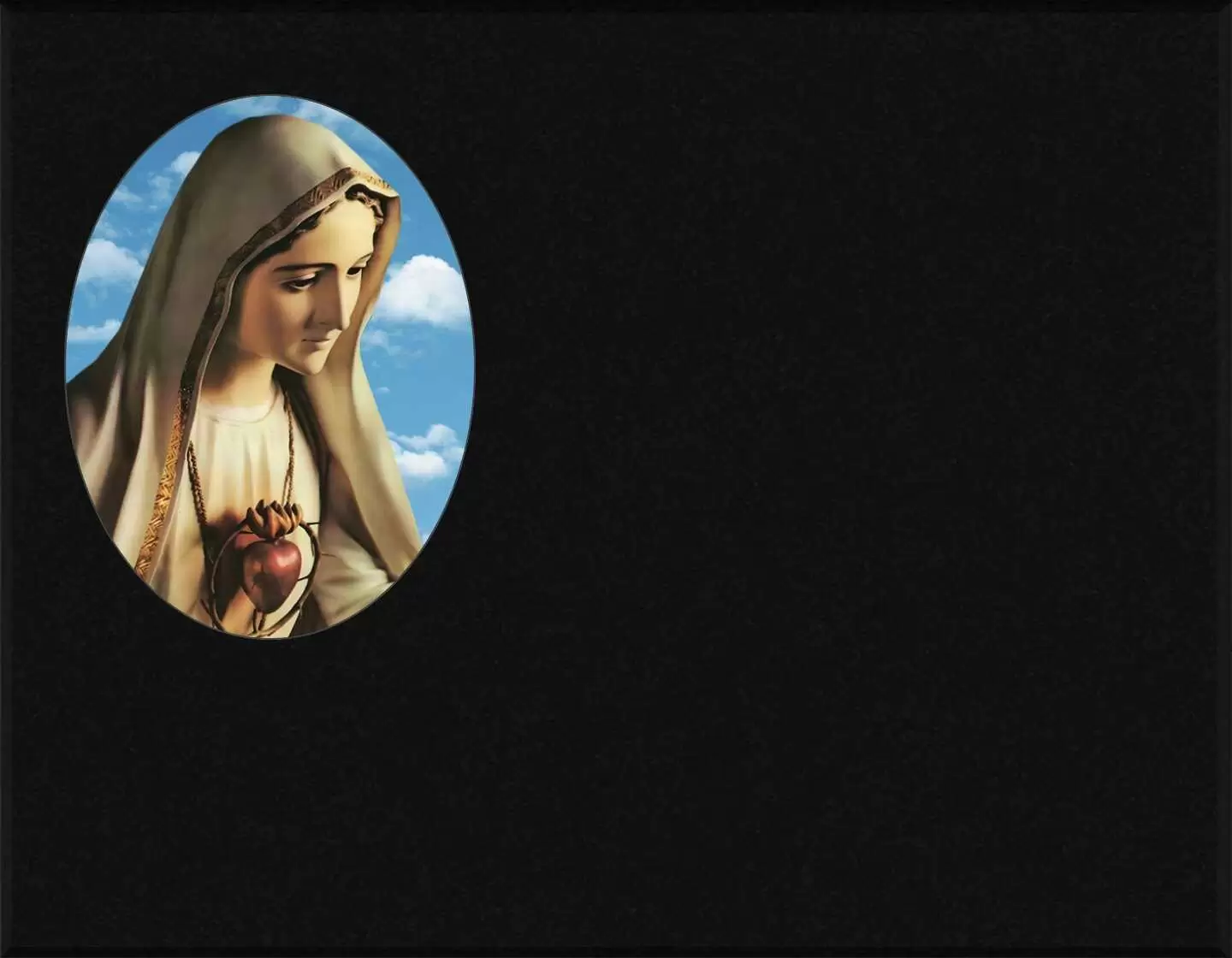 Porcelana incrustada Inmaculado corazón de María I.700