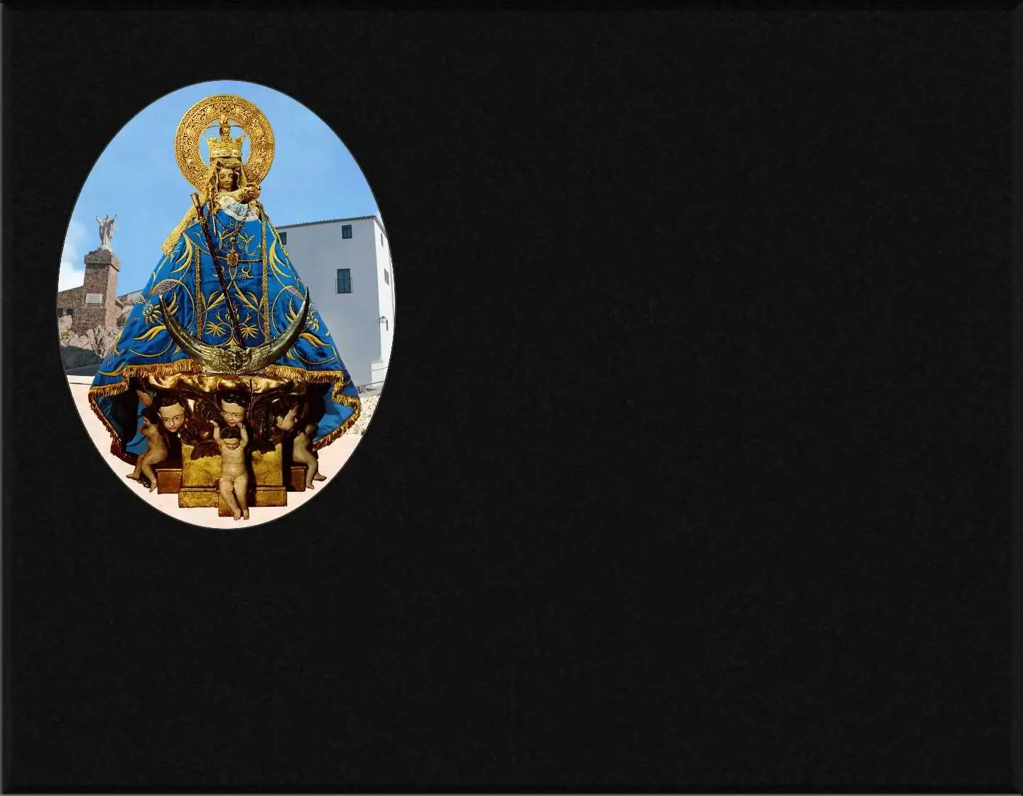 Porcelana incrustada Virgen de la Montaña I.706