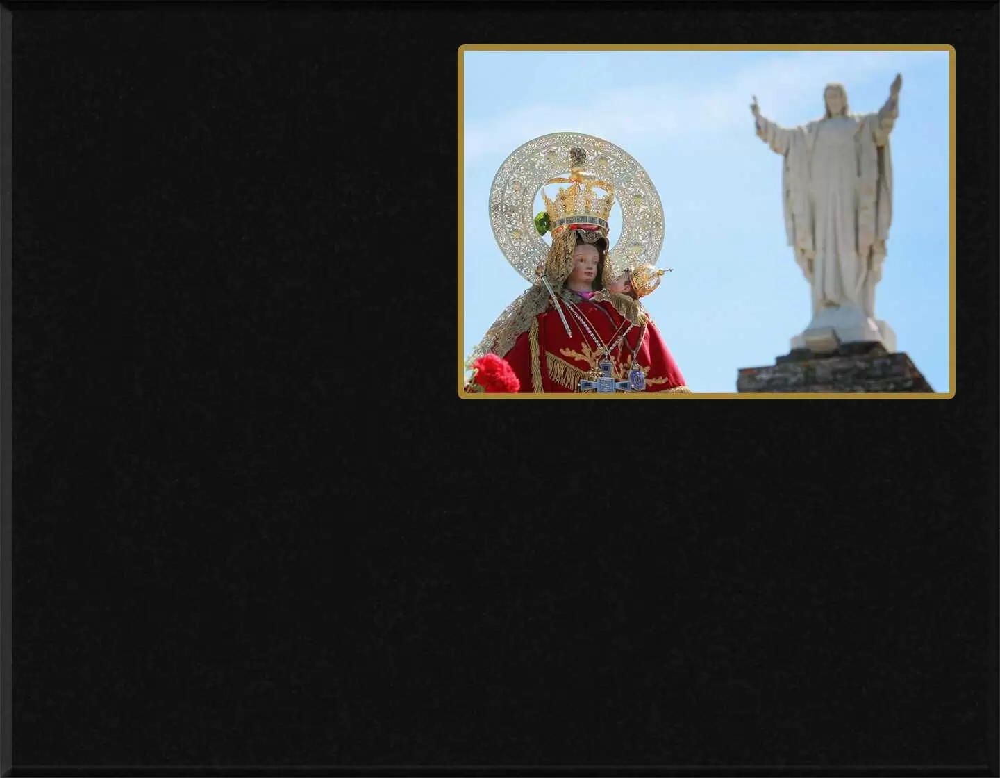 Porcelana incrustada Virgen de la Montaña I.708