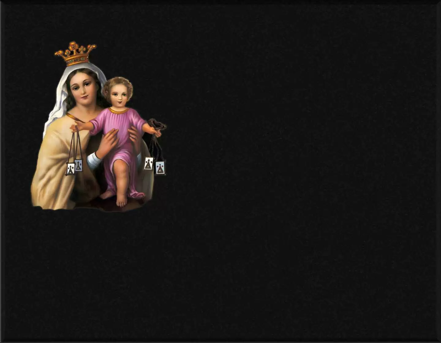 Porcelana incrustada Virgen del Carmen I.711