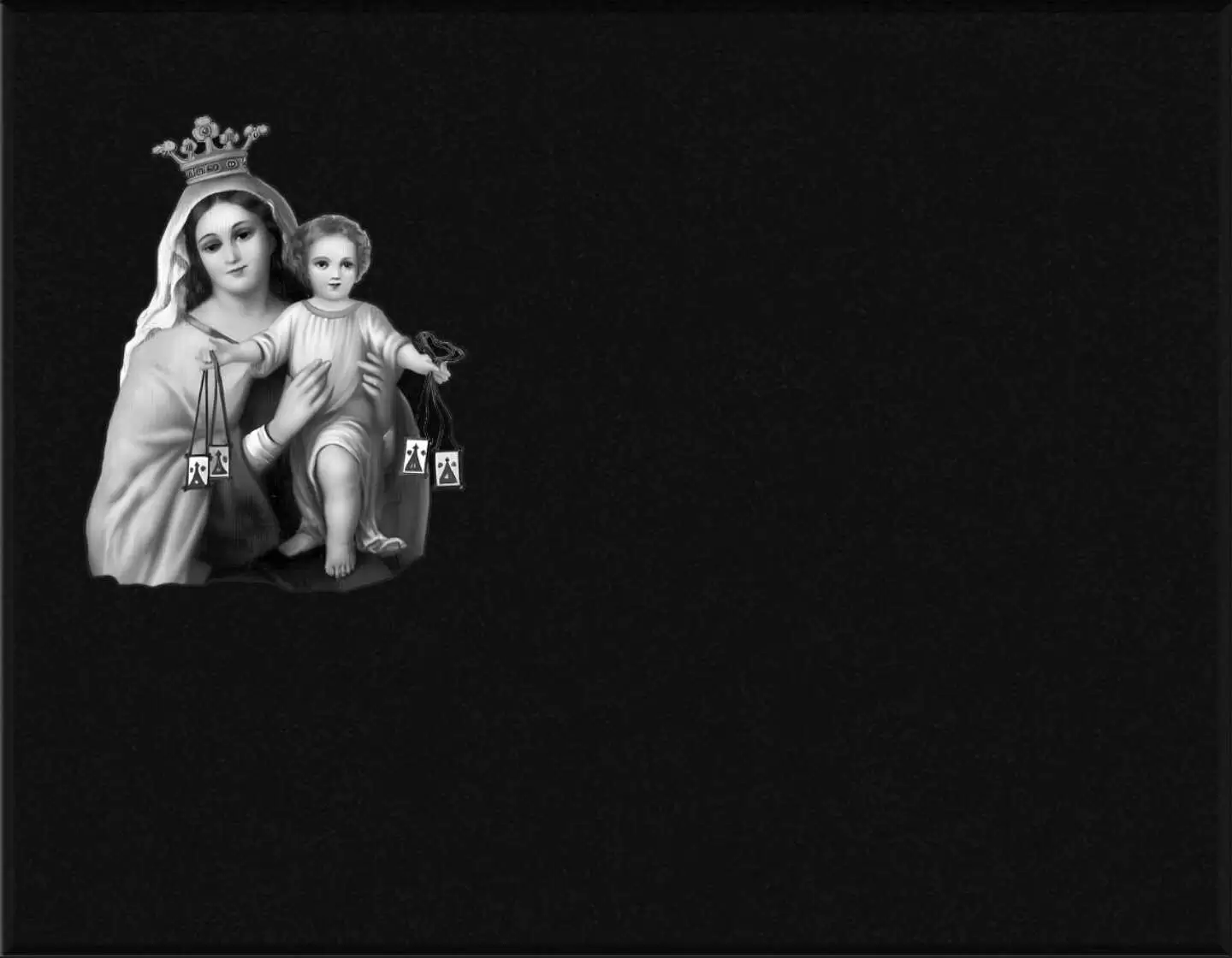 Porcelana incrustada Virgen del Carmen I.712