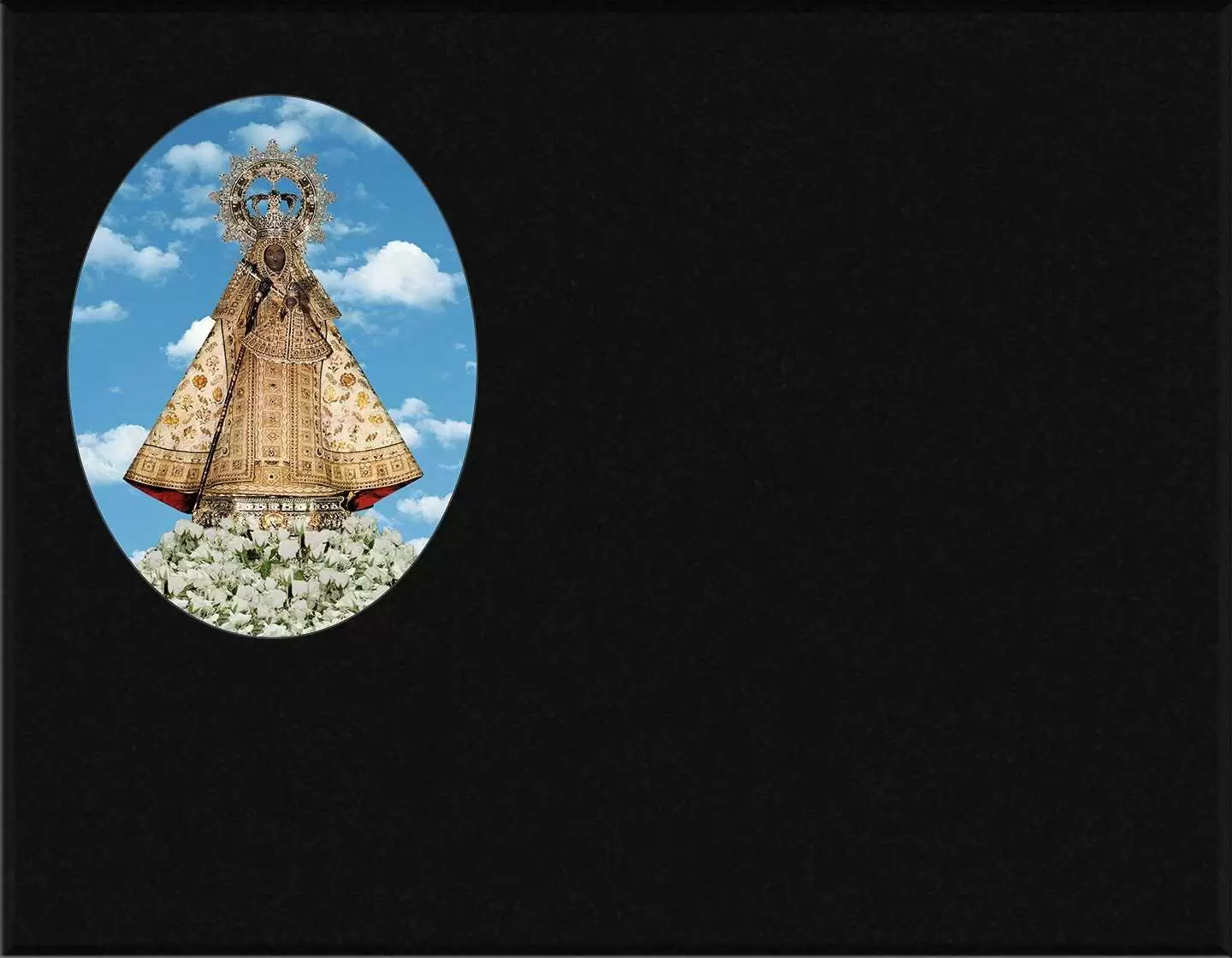 Porcelana incrustada Virgen de Guadalupe I.716