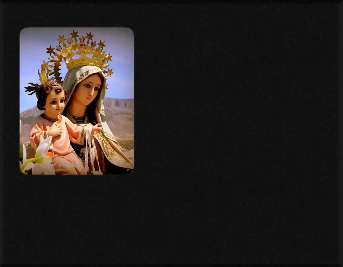 Porcelana incrustada Virgen María I.717