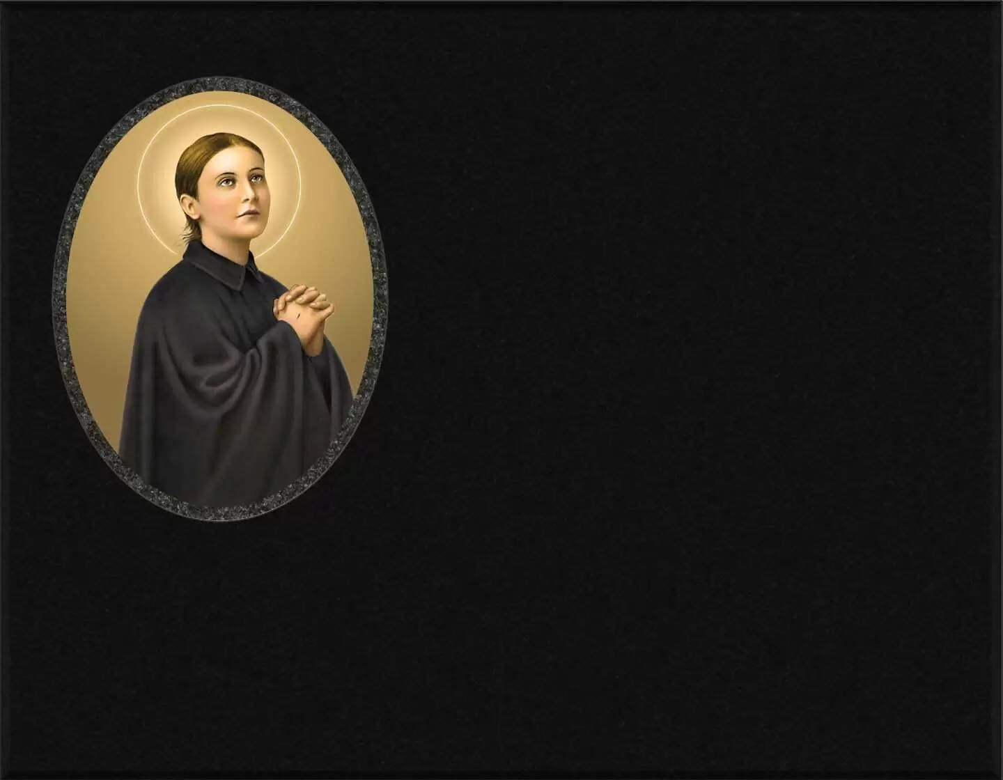 Porcelana incrustada Santa Gema I.729