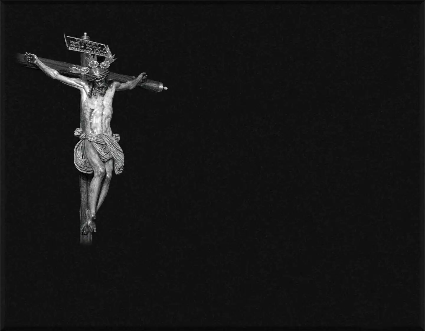 Lápida en láser Cristo L.612