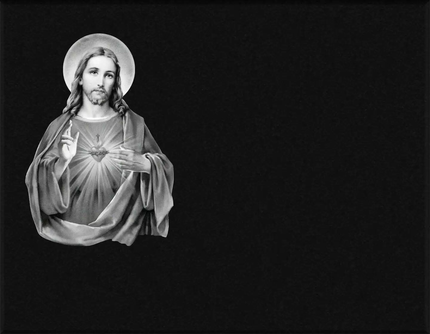 Lápida en láser Sagrado Corazón de Jesús L.616