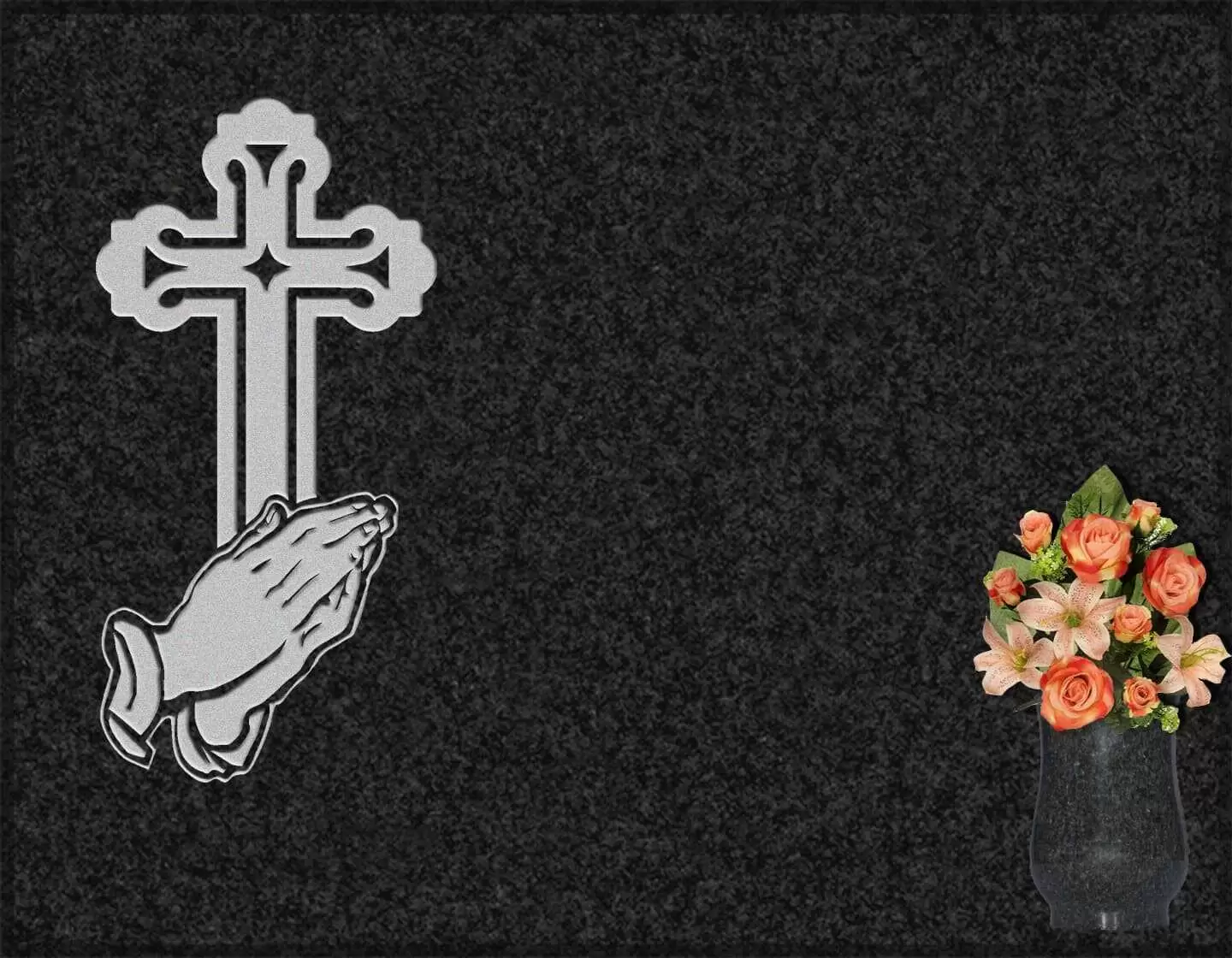 Lápida grabada cruz G.213