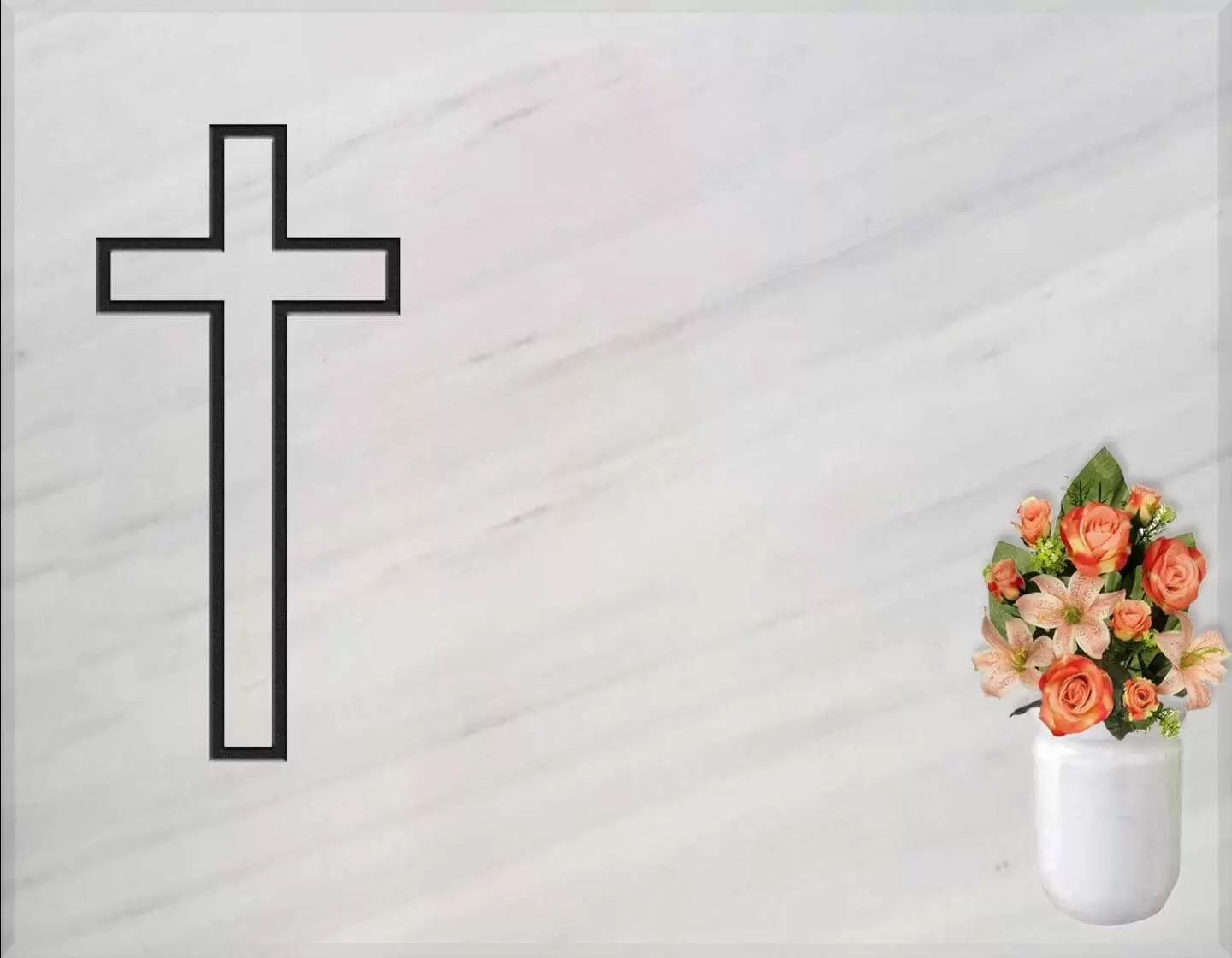 Lápida grabada cruz G.216