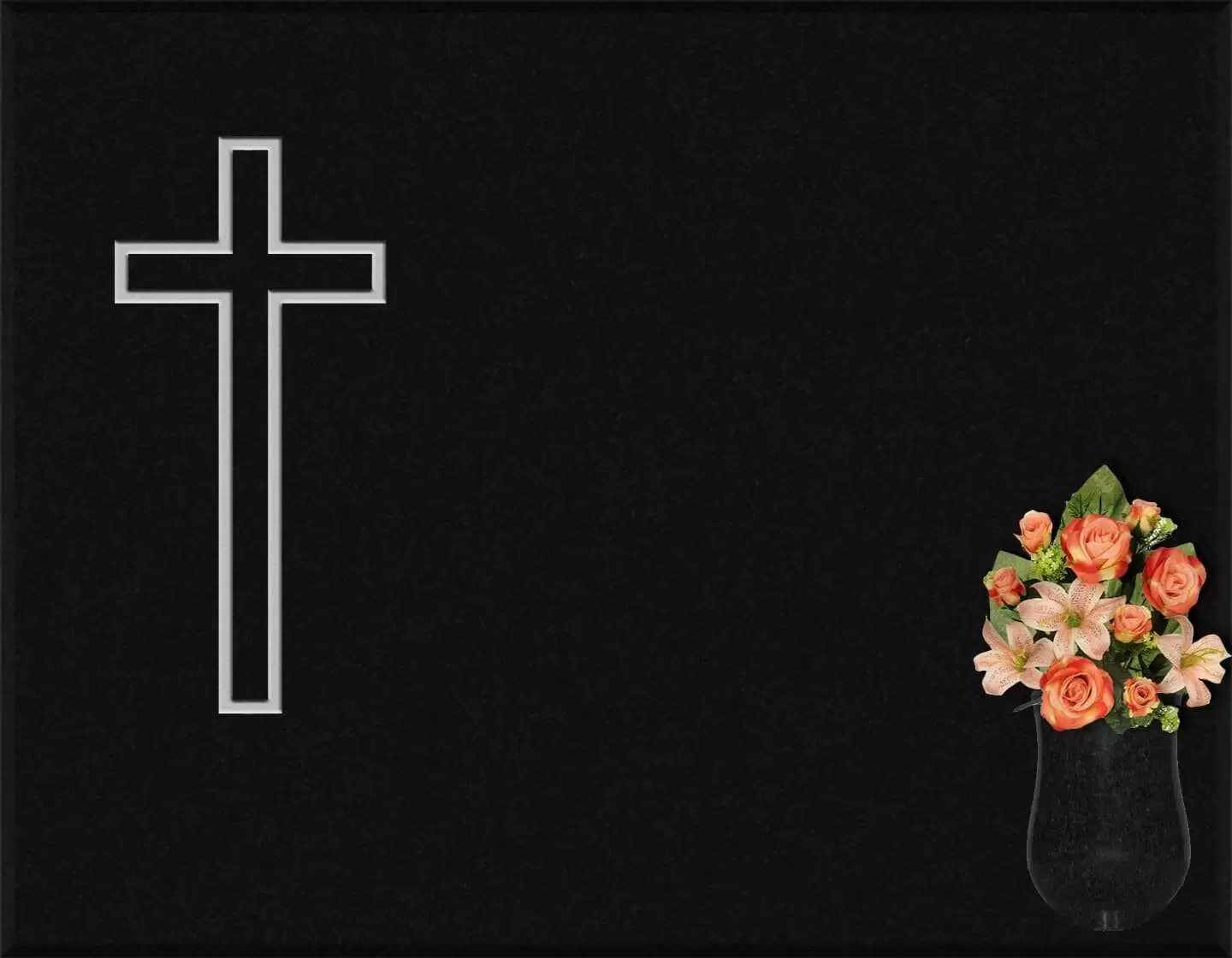 Lápida grabada cruz G.217