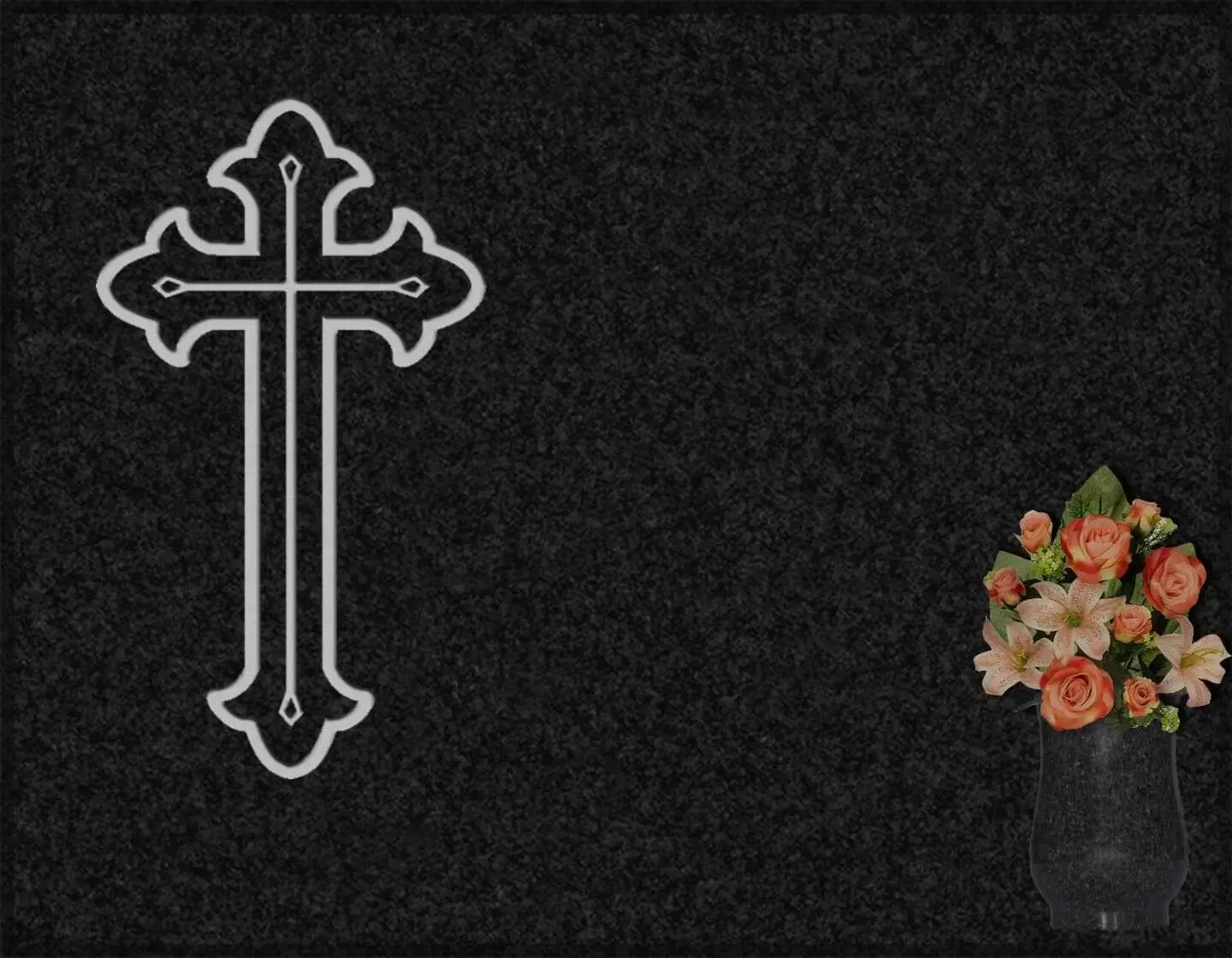 Lápida grabada cruz G.224