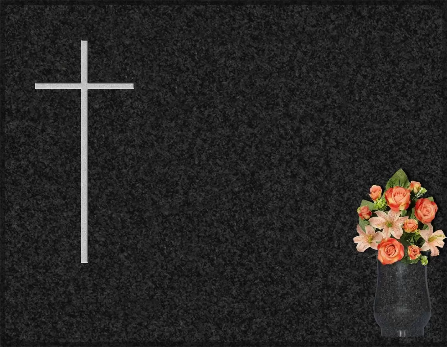 Lápida grabada cruz G.233