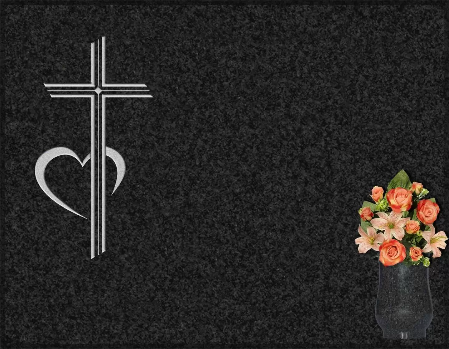 Lápida grabada cruz G.239