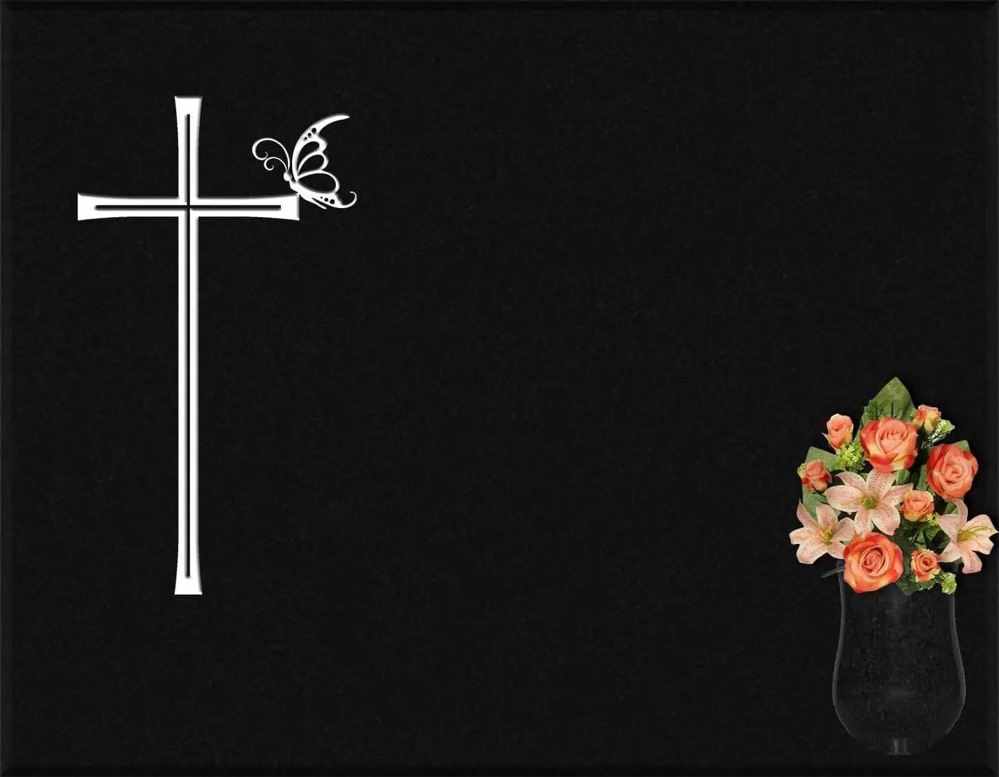 Lápida grabada cruz G.240