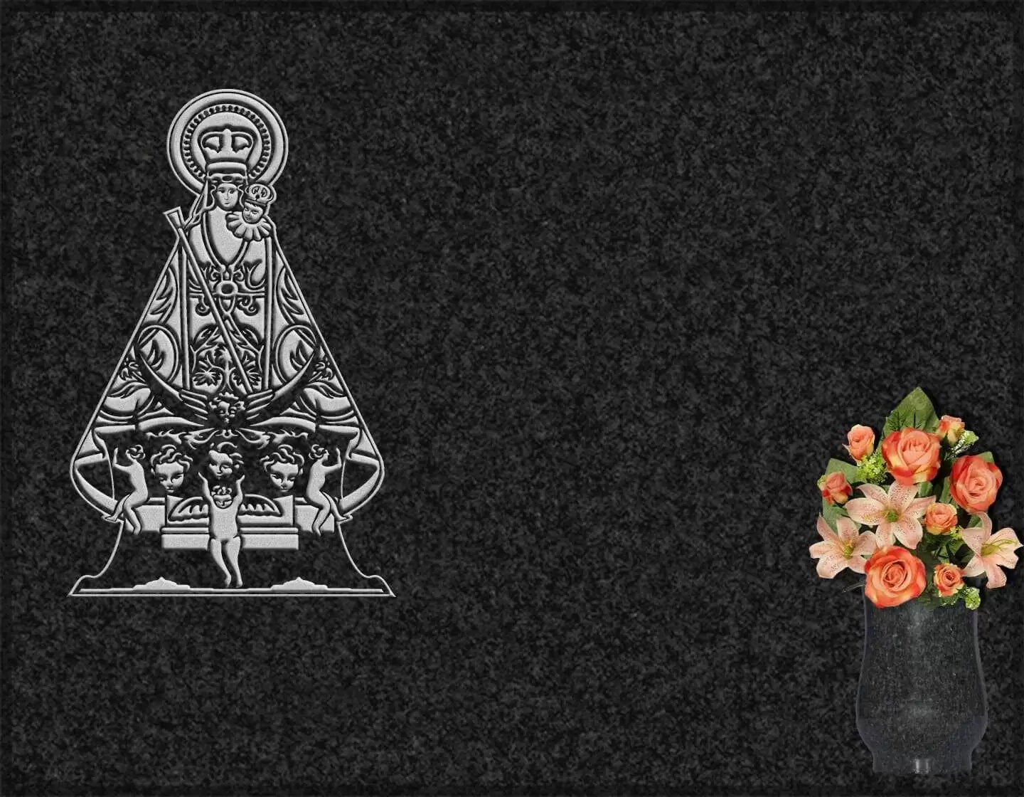 Lápida grabada Virgen de La Montaña G.269