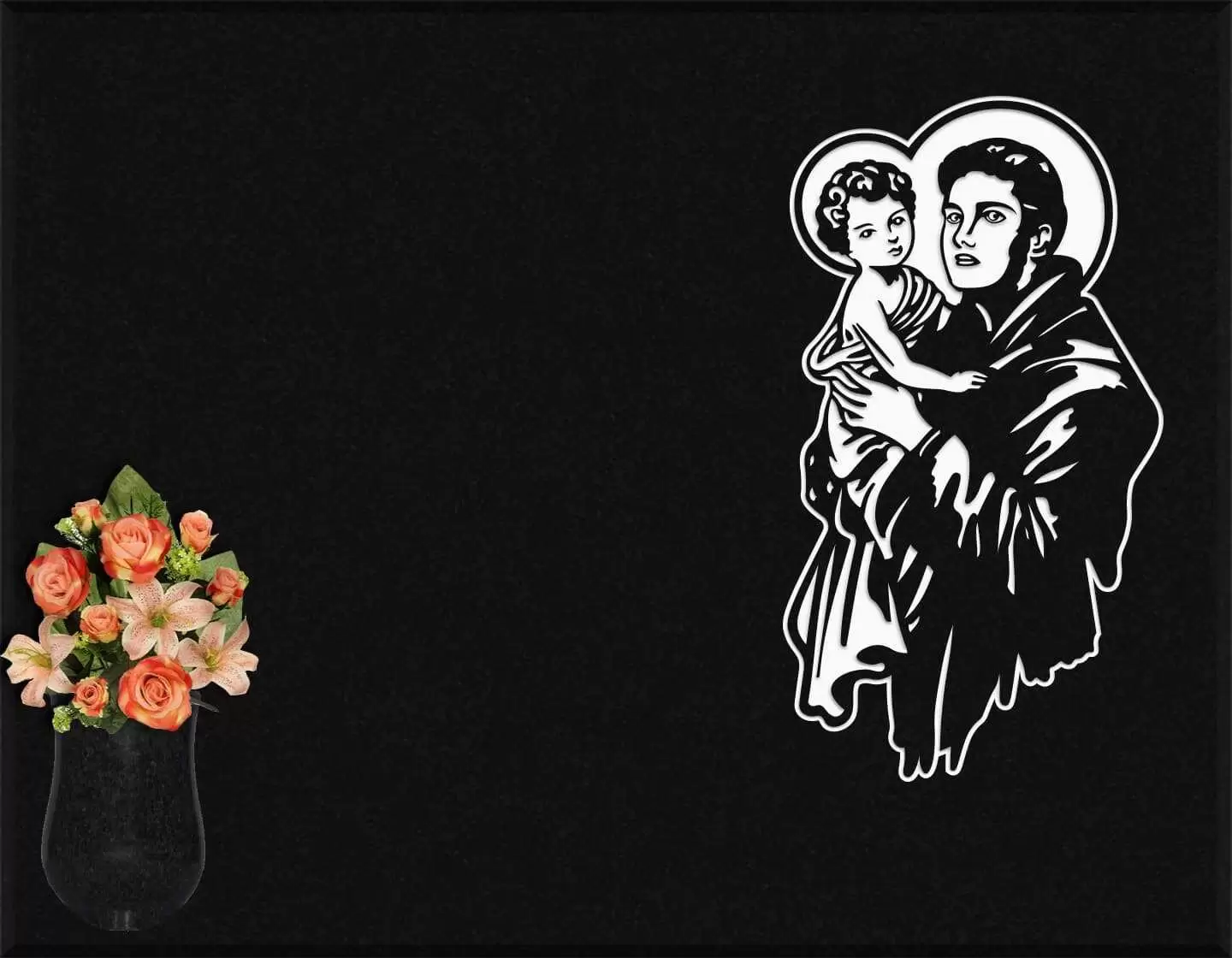 Lápida grabada San Antonio de Padua G.281