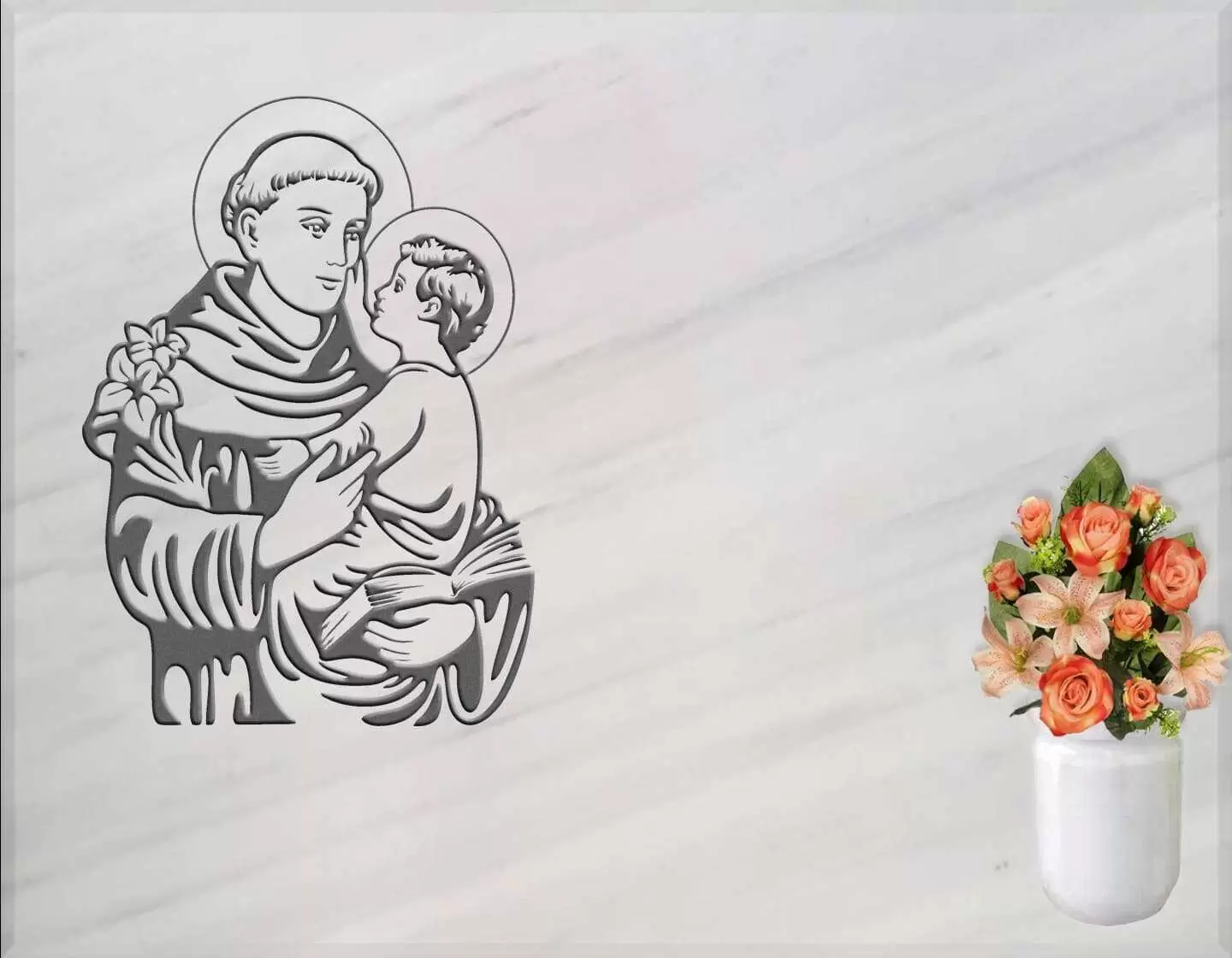 Lápida grabada San Antonio de Padua G.282