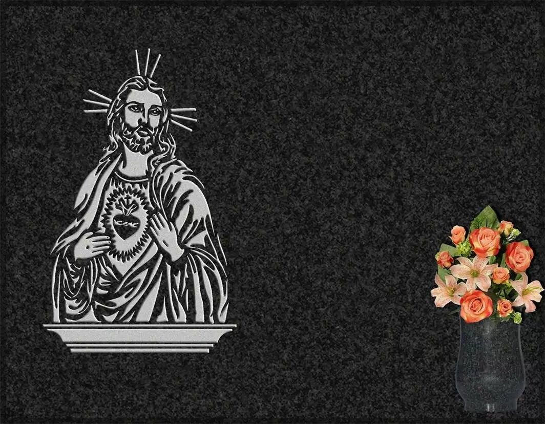 Lápida grabada Sagrado Corazón de Jesús G.287