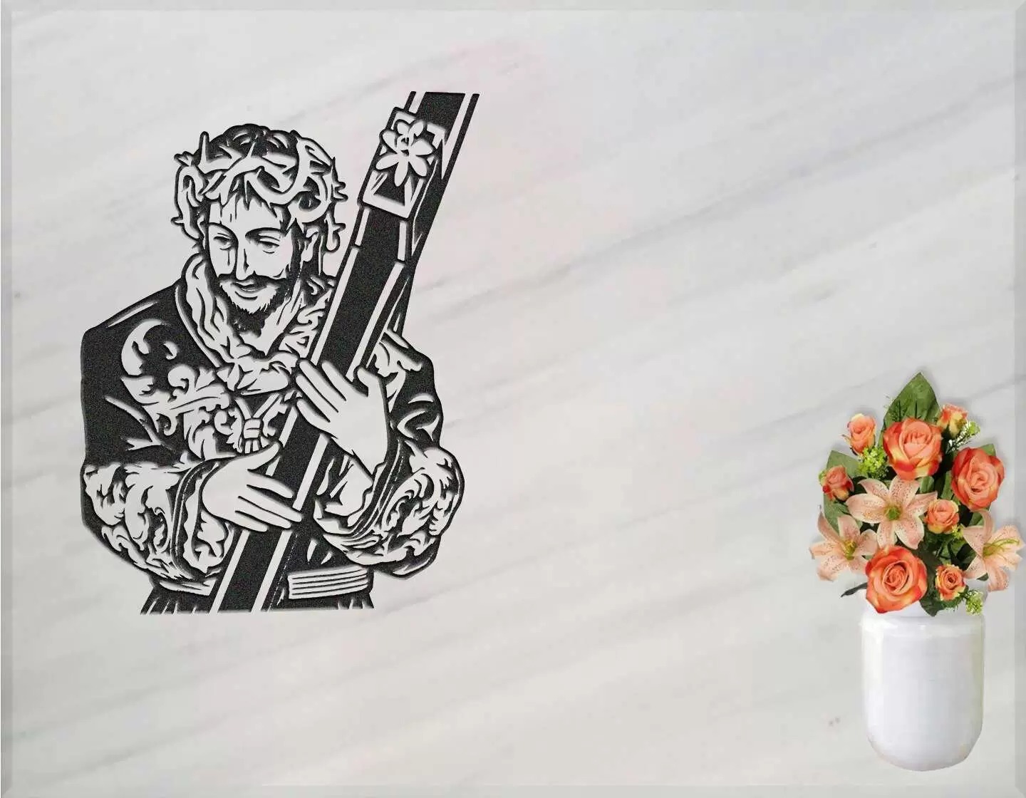 Lápida grabada Cristo G.294