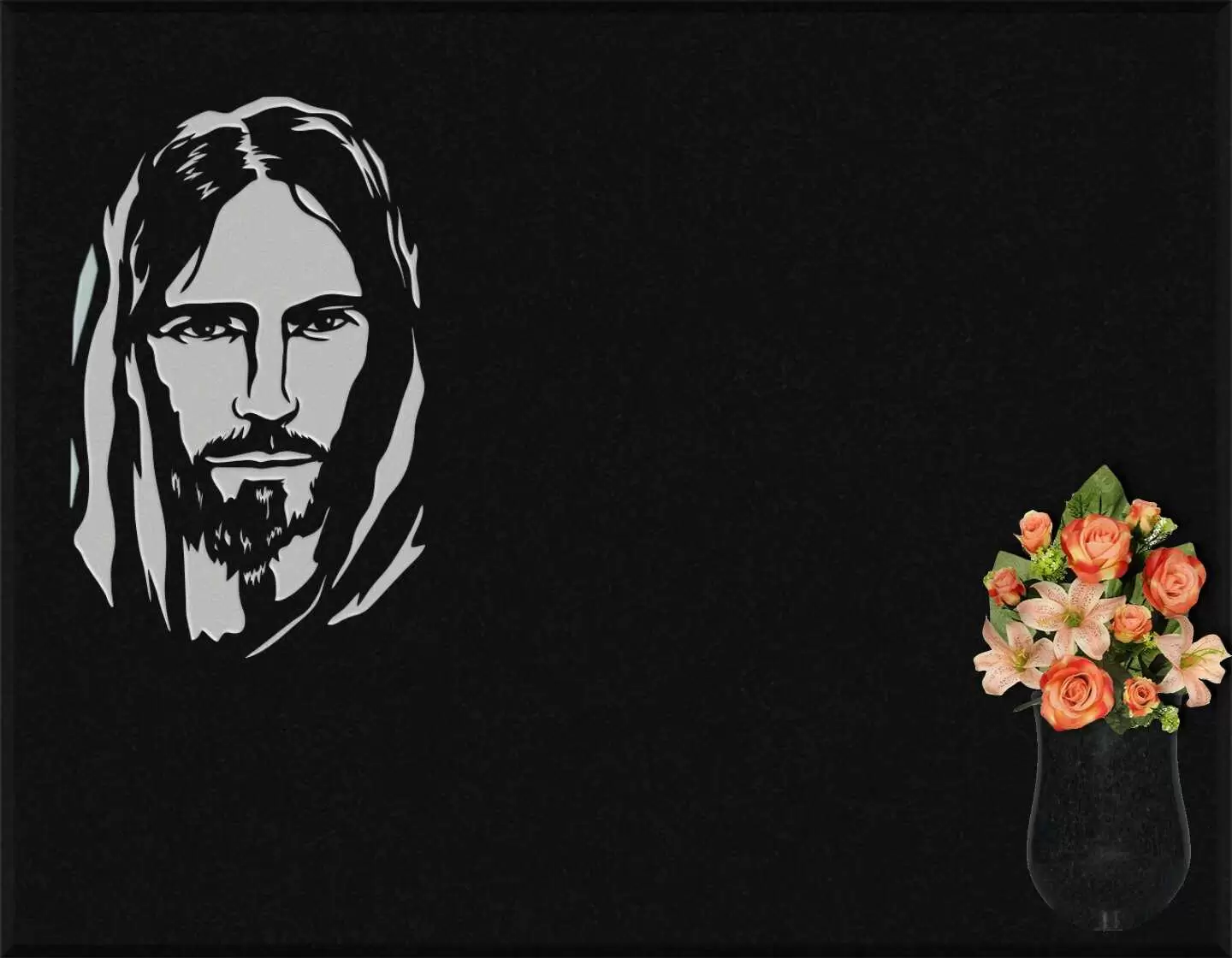 Lápida grabada Cristo G.310