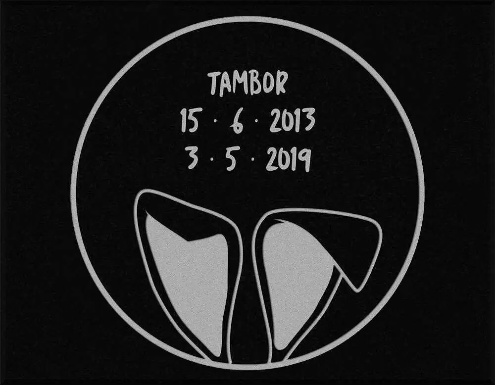 Lápida conejo M.1109