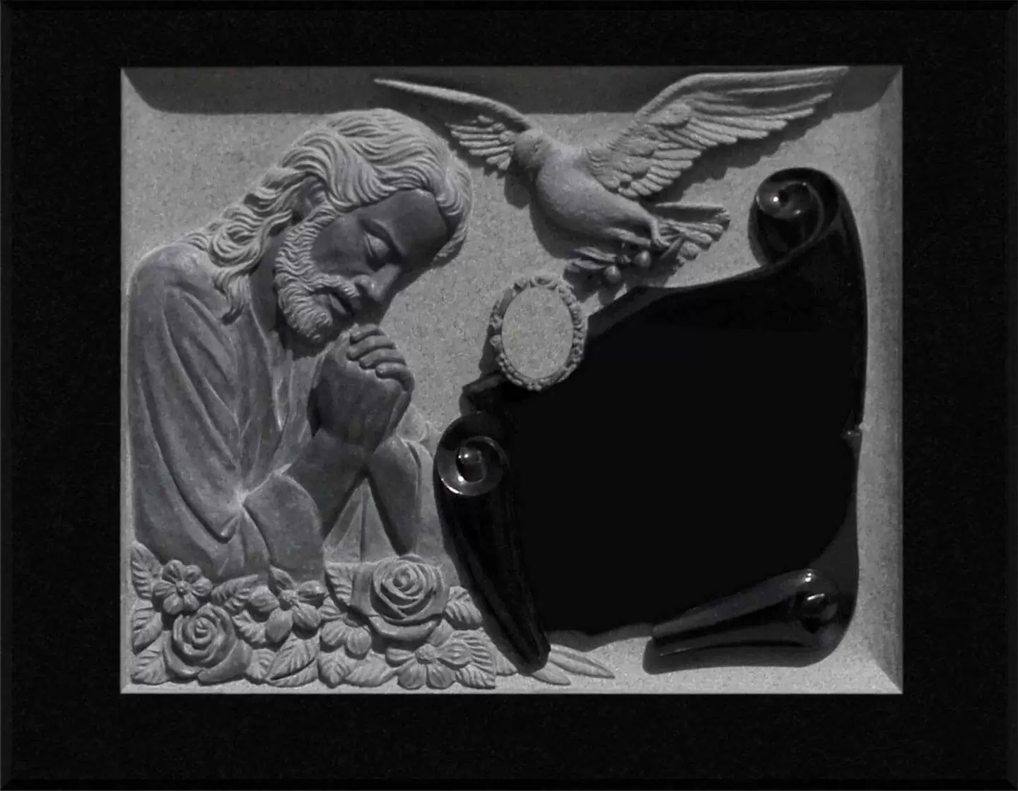 Cristo orando tallado T.142