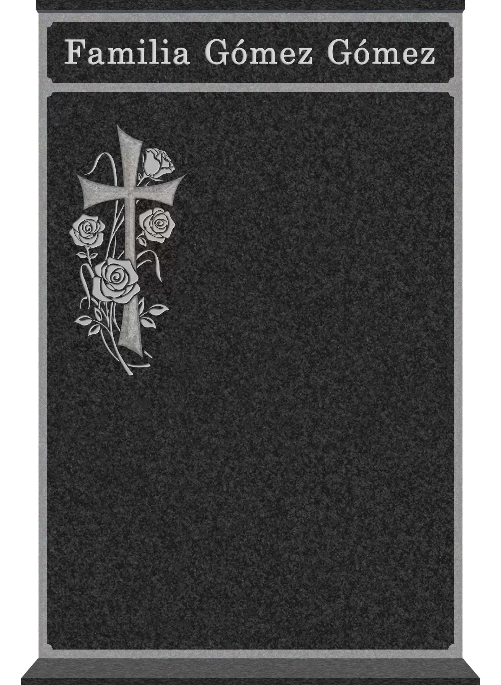 Lápida doble para 2 nichos P.903