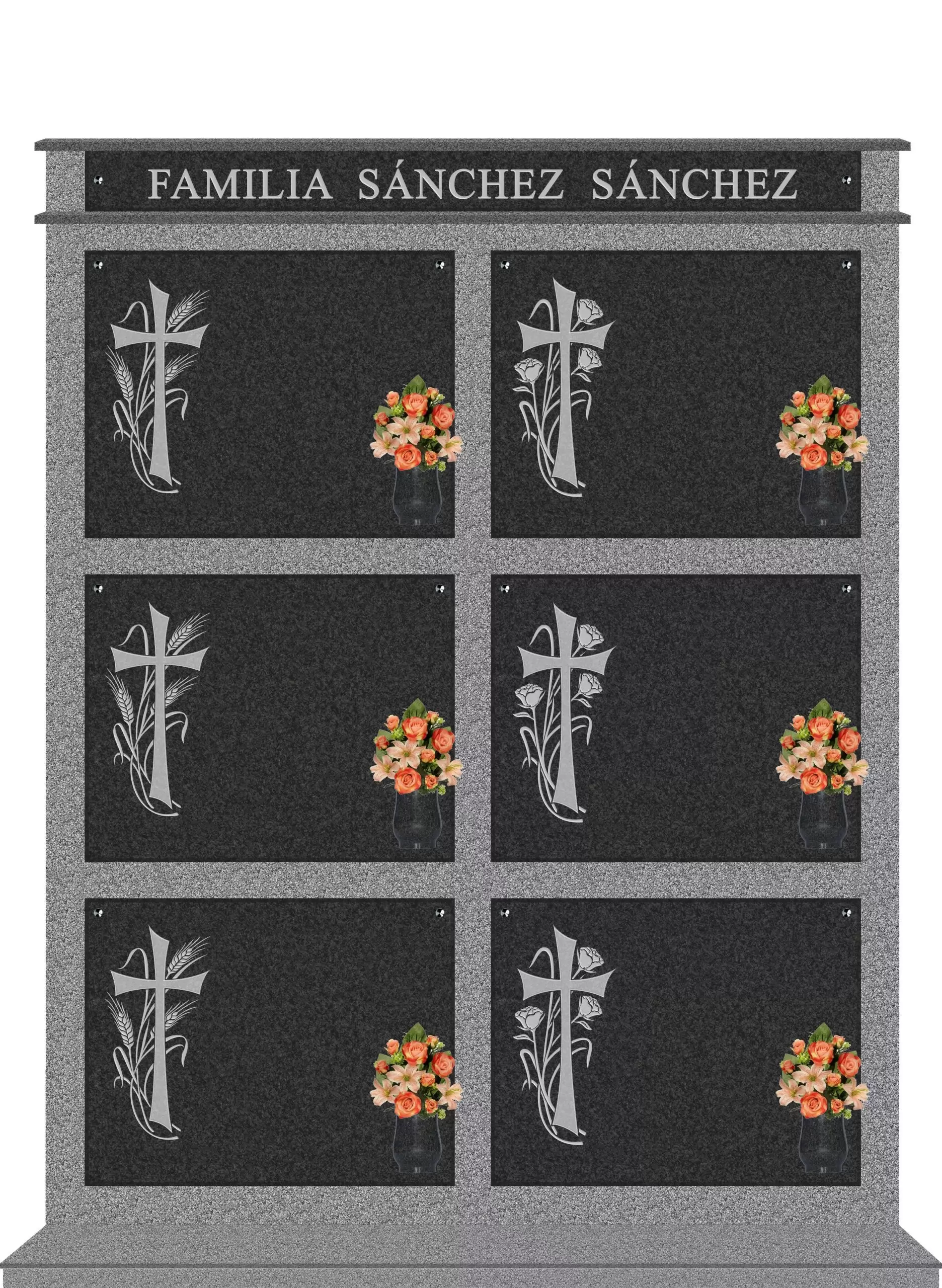 Panteón familiar de 6 nichos P.922