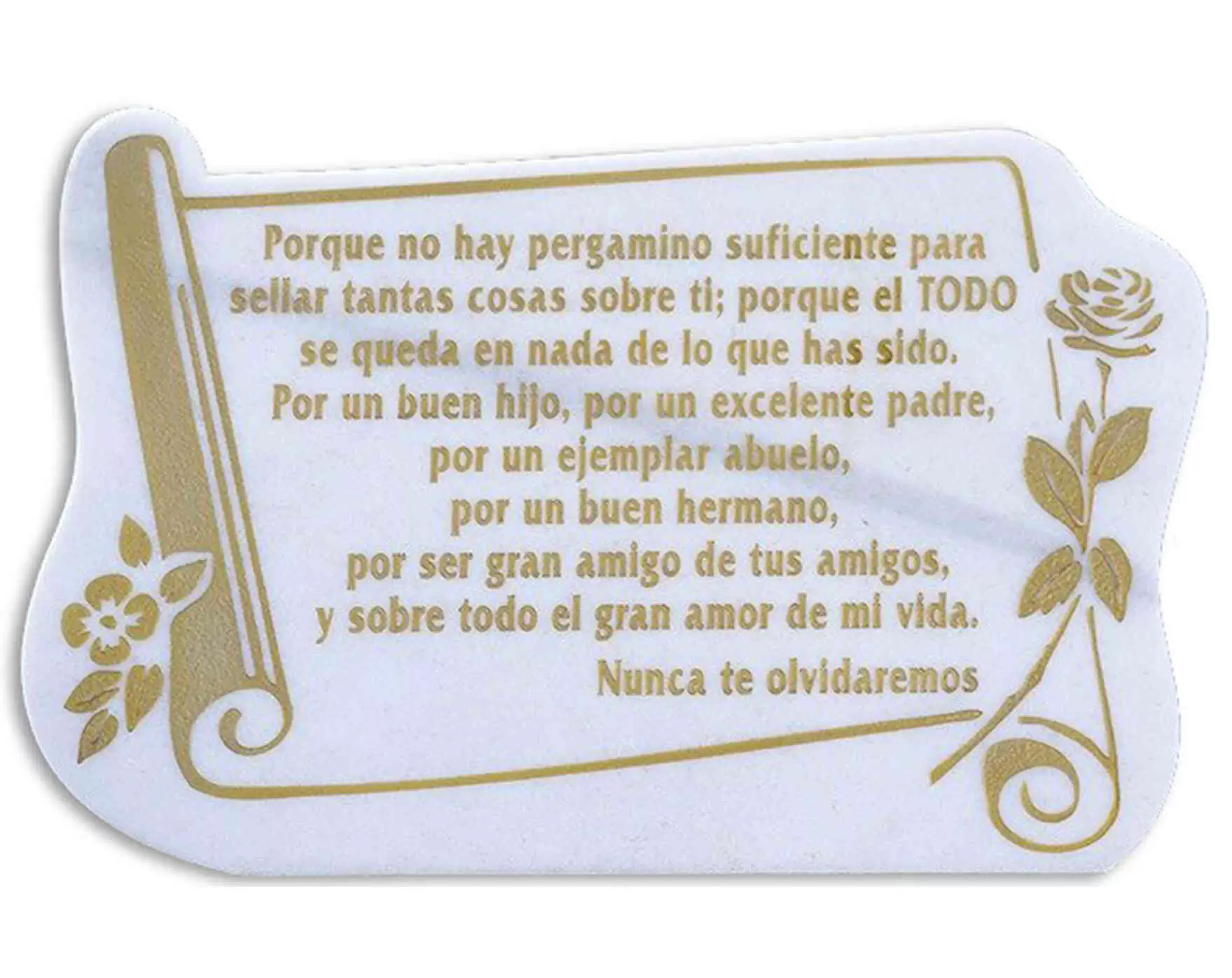 Pergamino para tumba