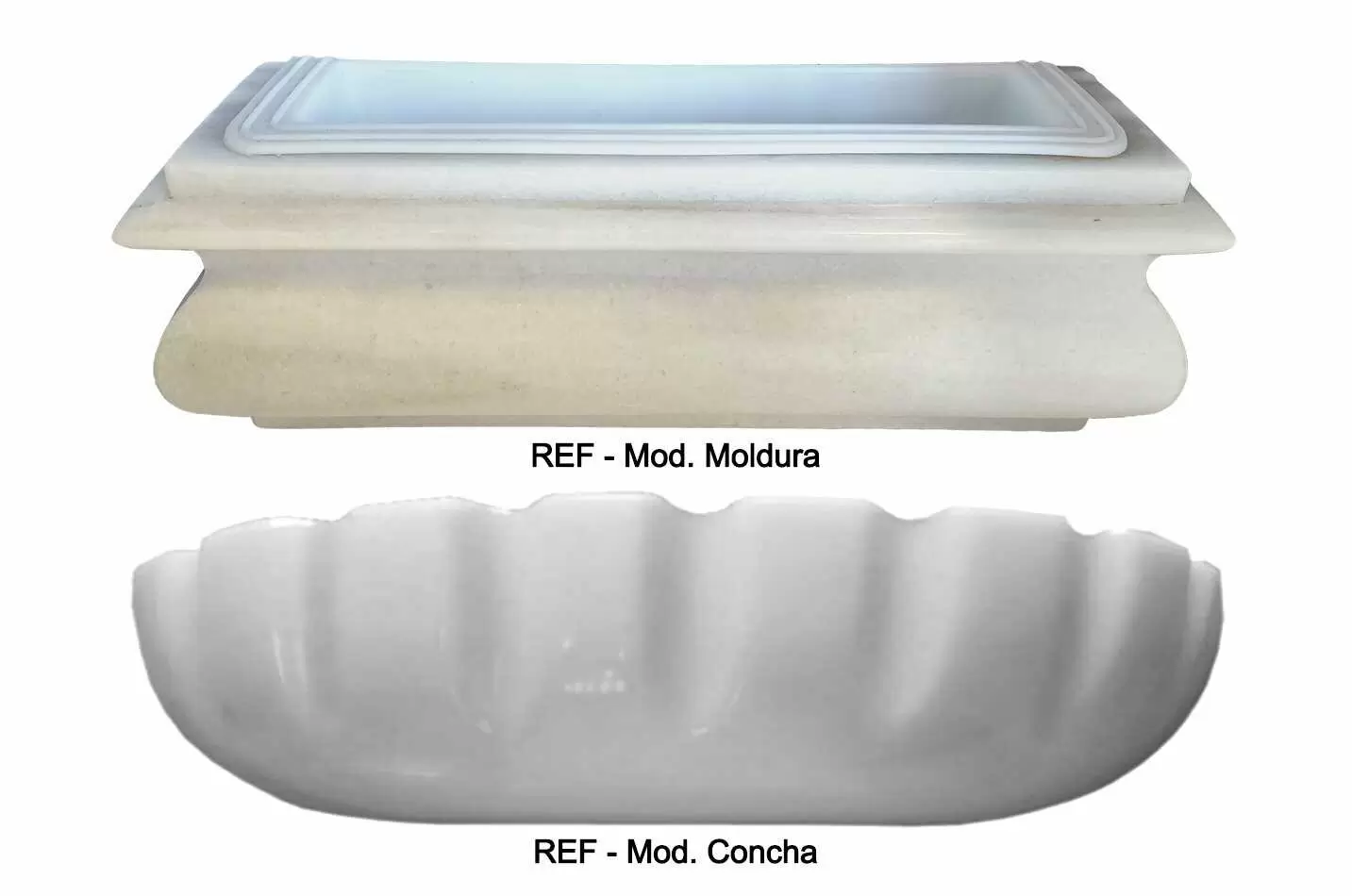 Jardinera Mod. Moldura y Mod. Concha