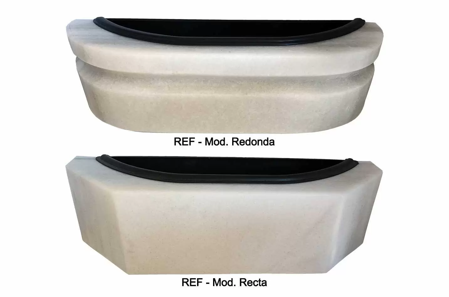 Jardinera Mod. Redonda y Mod. Recta