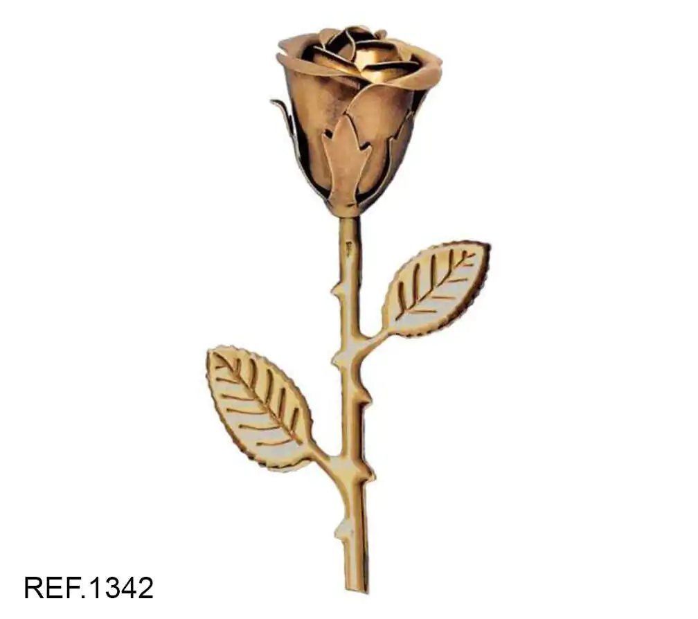 Adornos florales de bronce - Image 2