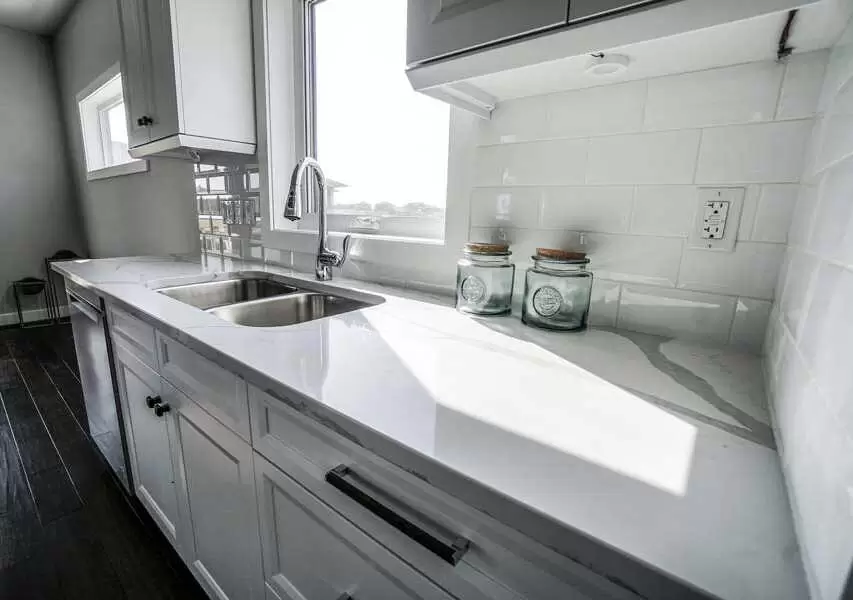 Encimera de porcelánico Blanco