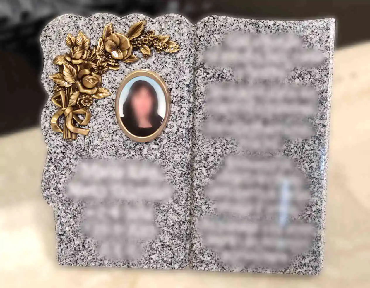 Libro de granito Gris Quintana