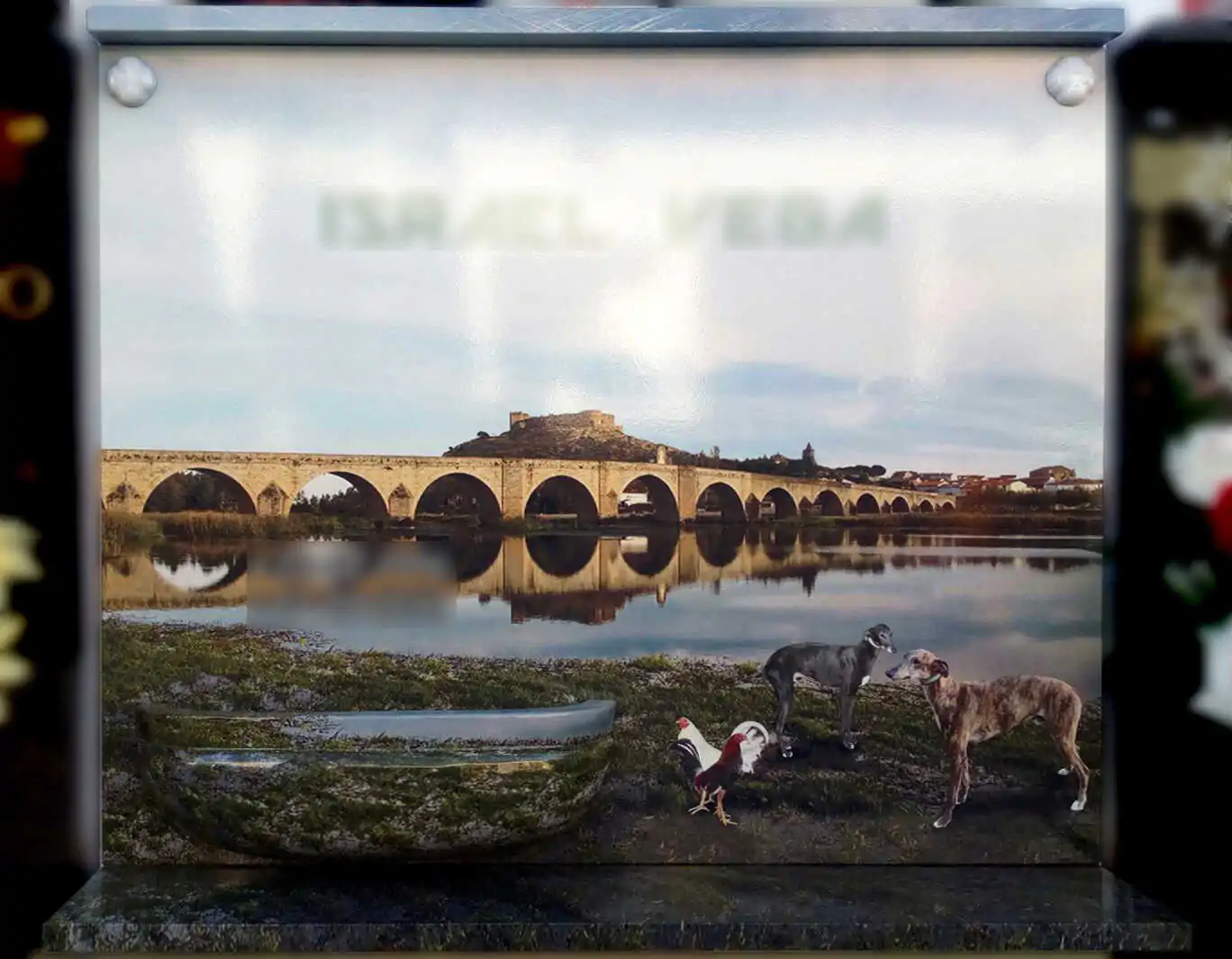 Lápida de porcelana personalizada