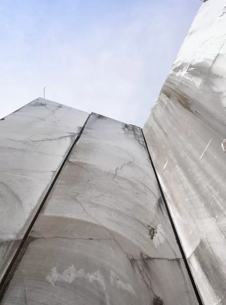 Abandoned marble quarry on the Apuan Alps